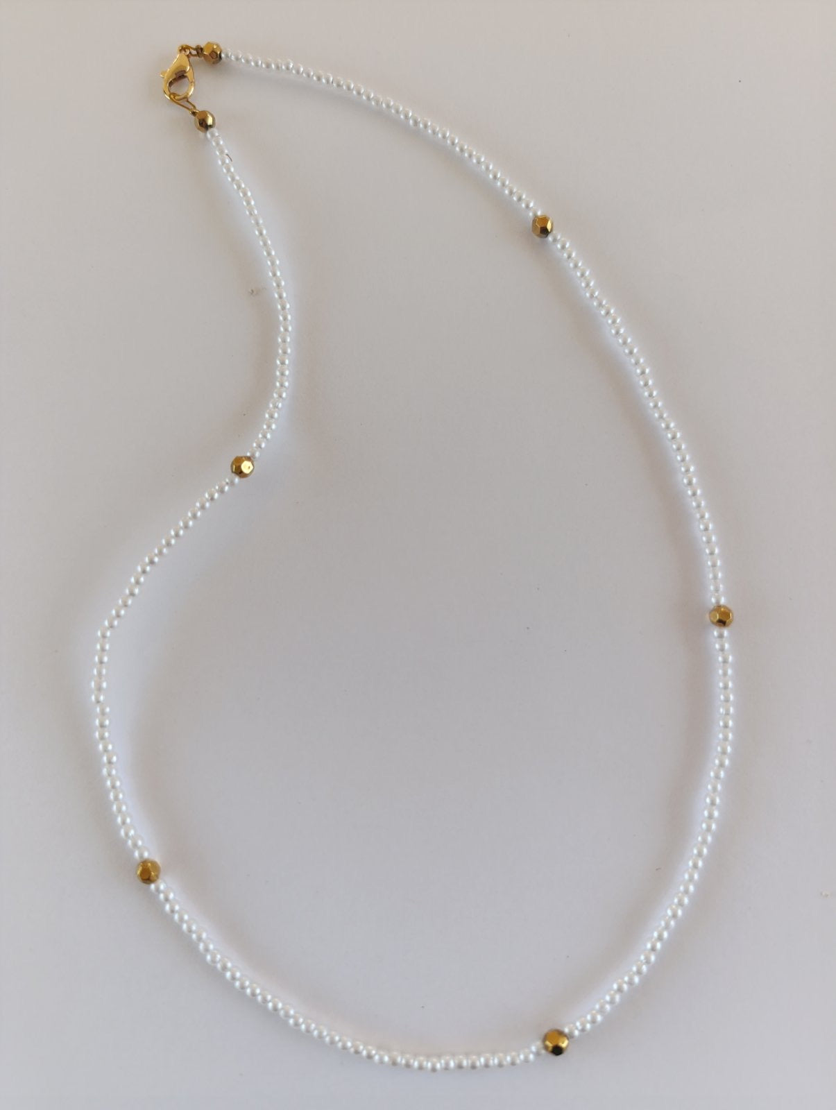 Delicate Pearl & Gold Necklace